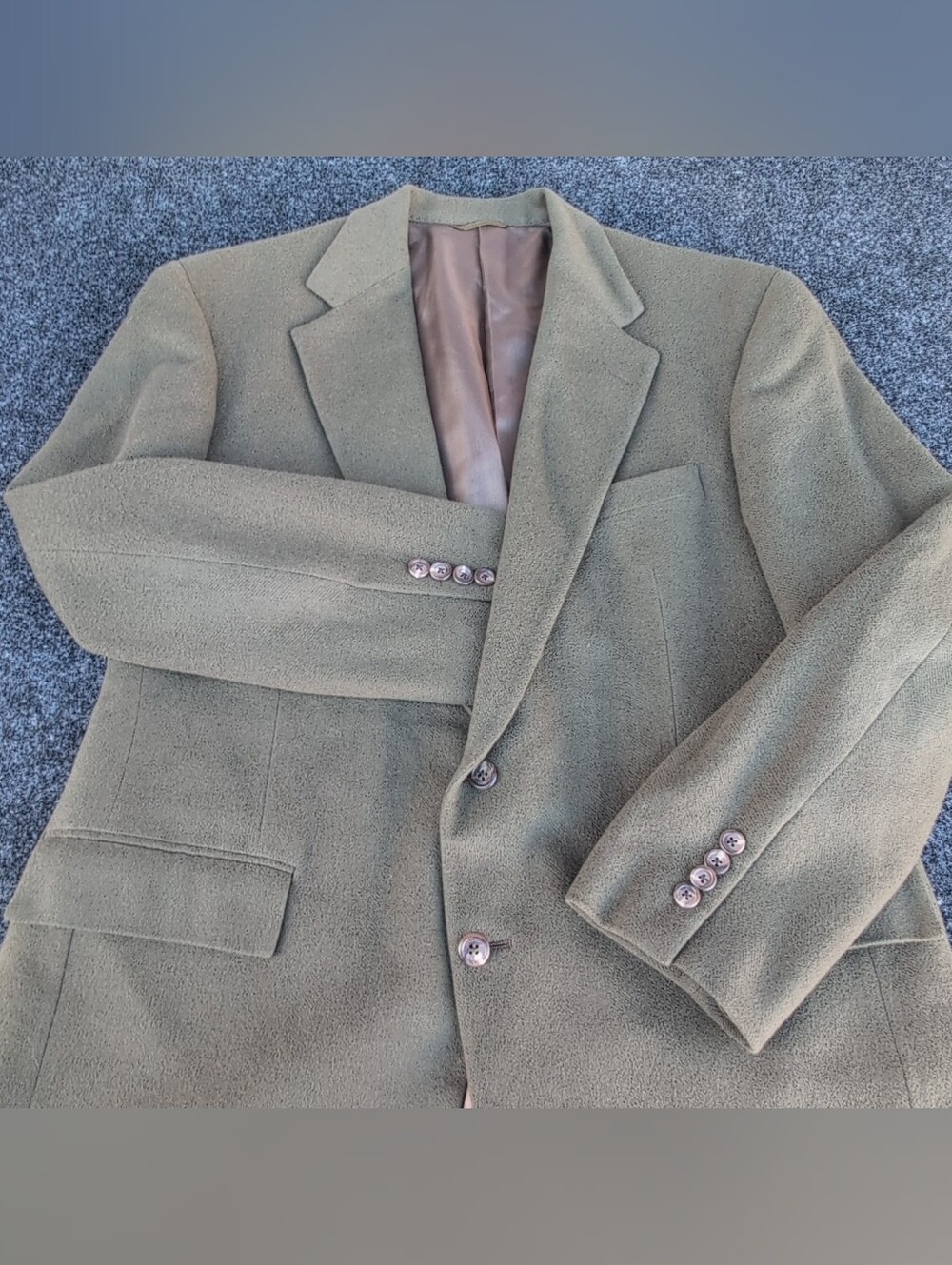 Ralph Lauren Polo University Club Jacket 42 Green Camel Suede Blazer Sports Coat